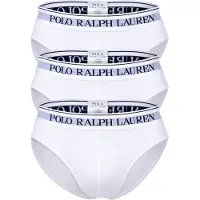 Ralph Lauren för män. 714835884001 Förpackning med 3 vita Classic-underbyxor (XXL), Hemkläder, Bomull