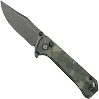 QSP Knife QSP Grebe QS147-E2, S35VN black Clippoint Glow In The Dark Raffir, pocket knife