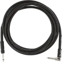Fender Professional 10 Fots Rak / Vinklad Instrumentkabel Svart