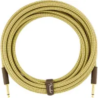 Fender Deluxe 10ft Rak Instrumentkabel Tweed