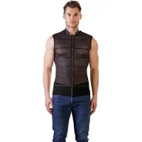 NEK Meshtopp med Dragkedja - Black - XL - Black