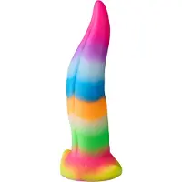 XR Brands Creature Cocks - dildo med tunga - lysande silikon - 21 cm