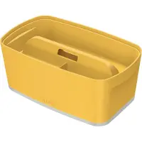 Leitz MyBox Cosy - Lagringsfack - 3 utrymmen - small - varmt gul