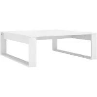 vidaXL Soffbord, Vitt, 100X100X35 Cm, Träbaserat Material