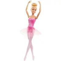 Barbie Ballerina Docka, Blond i Avtagbar Rosa Tutu, Skulpterade Tåskor & Balettarmar