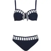 Sunflair Bikini marinblå / vit