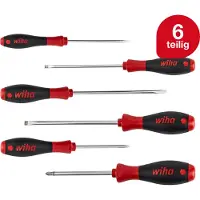Wiha 302 ZK6 SO, 606 g, Box Skruvmejsel set Verkstad 6 delar Spår, Stjärnspår Pozidriv