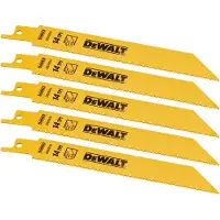 DeWalt DT2361-QZ - Sågblad - för metallrör, metall, bladmetall - 5 delar - längd: 152 mm