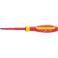 Stahlwille 4670 VDE 1 VDE POZIDRIV-SCHRAUBENDREHER MIT DRALL-GRIFF 46703001 VDE Stjärnskruvmejsel 1 Klinglängd: 80 mm DIN EN 60900