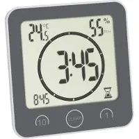 TFA-Dostmann Bad- /Küchenuhr mit Timer Timer Grå digital
