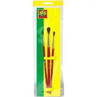SES Creative Penselset - 3 penslar - - One Size - Måling