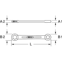 Ks Tools 9110373 911.0373 Dubbel ringnyckel Nyckelvidd (Metrisk) (för titel) 10 - 12 mm