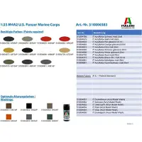 Italeri 1:35 M4A2 U.S. Marine Corps plastbyggsats