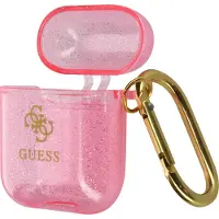 GUESS GUA2UCG4GP AirPods-skal rosa/rosa Glitter Collection