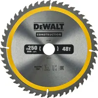 DeWalt DT1957-QZ Construction Cirkelsågklinga - 250 mm - 48T