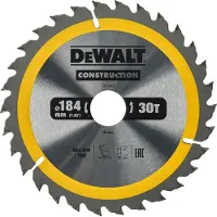 DeWalt Dt1942-qz Cirkelklinga För Trä 184x30 Mm