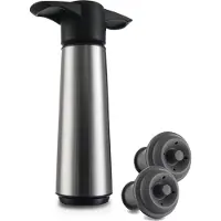 VacuVin Wine Saver, Svart, Rostfritt stål, Plast, Rostfritt stål, Svart, Svart, Plast, 70 mm