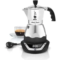 Bialetti Timer 6093 Elektrisk Italiensk Kaffebryggare 6 Koppar