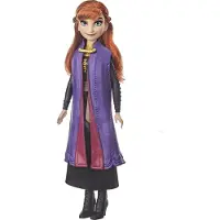 Hasbro Frozen Disney 2 Anna Docka med Långt Rött Hår Klänning Skor Lek Inspirerad 2