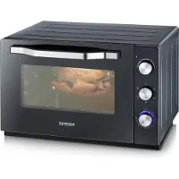 Severin 2073 Miniugn Timerfunktion, Grillfunktion, med Pizzasten 60 l