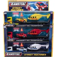 Teamsterz leksak set gjuten metall: helikopterfraktare, 26 cm