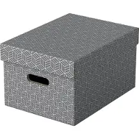 Esselte Home - Förvaringsbox - medium - grå (paket om 3)