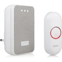 Byron DBY-22322, Grå, Vit, 85 dB, IP44, Plast, Digital, Trådlös