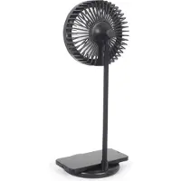 Gembird TA-WPC10-LEDFAN-01 - Fläkt - bord med lampa och trådlös laddare