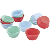 Lurch 83013, Cupcake-/muffinsformar + toppers, -40 ° C, 240 ° C, Silikon, 6,5 cm, 4,5 cm