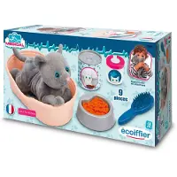Ecoiffier katt med säng och tillbehör