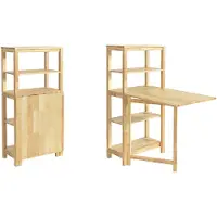SoBuy Matbord med hyllor, 2 pers, FWT70-N