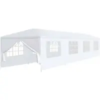 vidaXL Paviljong 3x12 m vit