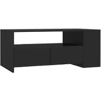 vidaXL Soffbord svart 102x55x42 cm konstruerat trä