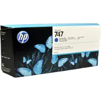 HP No747 Blue Chromatic 300ml Ink Cartridge