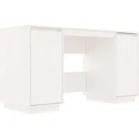vidaXL Skrivbord vit 140x50x75 cm massiv furu