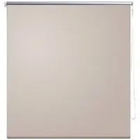 vidaXL Rullgardin mörkläggning 104,4x175 cm Tygbredd 100 cm beige