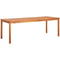 vidaXL Trädgårdsbord 215x90x74 cm Massivt akaciaträ