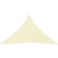 vidaXL Parasoll Segel Oxford Tyg Triangulär 5x5x6 m Kräm