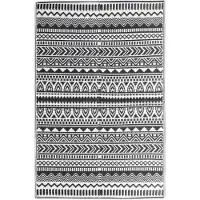 vidaXL Utomhusmatta ARAKIL svart 160x230 cm PP