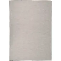 vidaXL Utomhusmatta plattvävd 140x200 cm ljusgrå