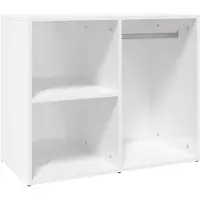 vidaXL Skåp högglansvitt 80x40x65 cm