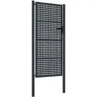 Super Merchant Vidaxl Trädgårdsgrind, Antracitfärgad, 105X250 Cm, Stål