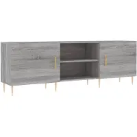 vidaXL Tv-bänk grå sonoma 150x30x50 cm konstruerat trä
