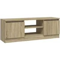 vidaXL TV-bänk med dörr sonoma-ek 102x30x36 cm