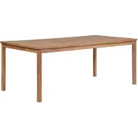 vidaXL Trädgårdsbord 200x100x77 cm massiv teak
