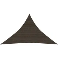 vidaXL Solsegel 160 g/m² brun 4x4x5,8 m HDPE