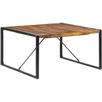 vidaXL Matbord 140x140x75 cm massivt trä