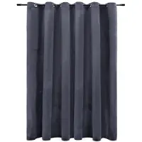 vidaXL Mörkläggningsgardin med metallringar sammet 290x245 cm