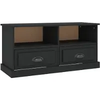 vidaXL Tv-bänk svart 93x35,5x45 cm konstruerat trä