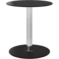 vidaXL Soffbord svart 40 cm härdat glas